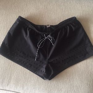 Waterproof, cut out, black surf/swim shorts